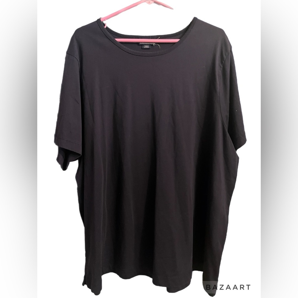 Land’s End Navy Blue plus size cotton short sleeve basic t shirt size 3x 24-26W
